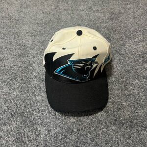 Vintage 90s Carolina Panthers Shark Tooth Snapback Hat NFL LA Pro Line